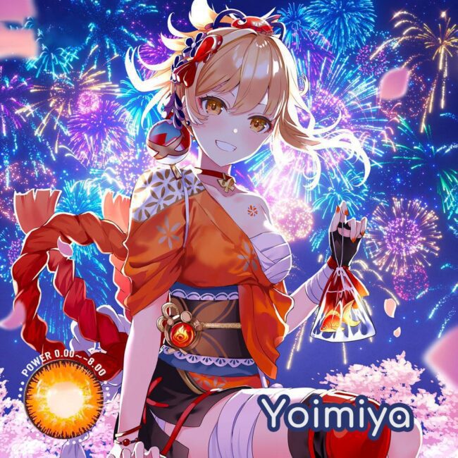 Genshin Impact Yoimiya Cosplay Contact Lenses