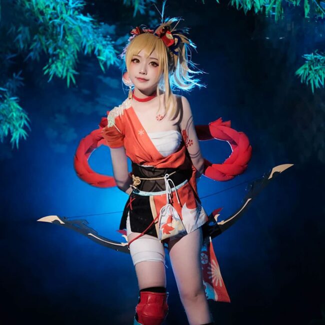 Genshin Impact Yoimiya Cosplay Contact Lenses - Colored Contacts Genshin Impact Yoimiya Cosplay Contact Lenses