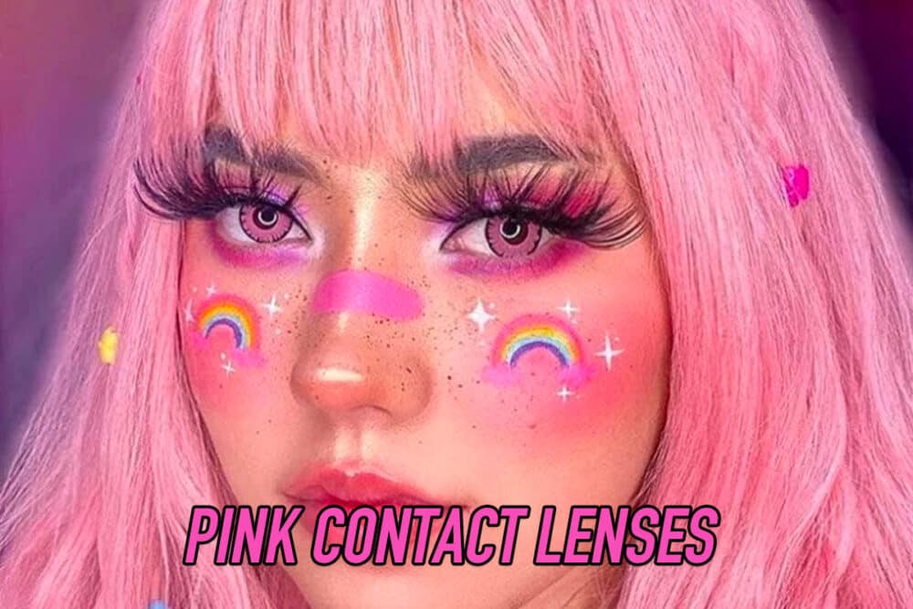 Pretty In Pink: How To Wear And Style Pink Contact Lenses - Colored Contacts Pink Contact Lenses