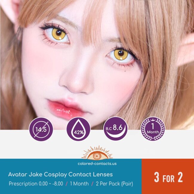 Avatar Jake Cosplay Contact Lenses Premium Colored Contact Lenses