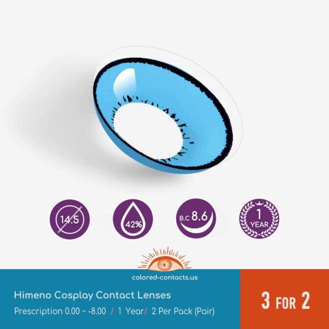 Chainsaw Man - Himeno Cosplay Contact Lenses - Colored Contacts Chainsaw Man - Himeno Cosplay Contact Lenses