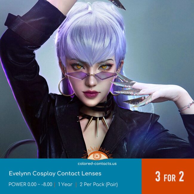 Evelynn Cosplay Contact Lenses - Colored Contacts Evelynn Cosplay Contact Lenses
