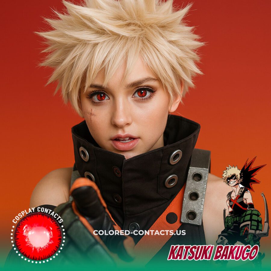 Katsuki Bakugo Cosplay Contact Lenses