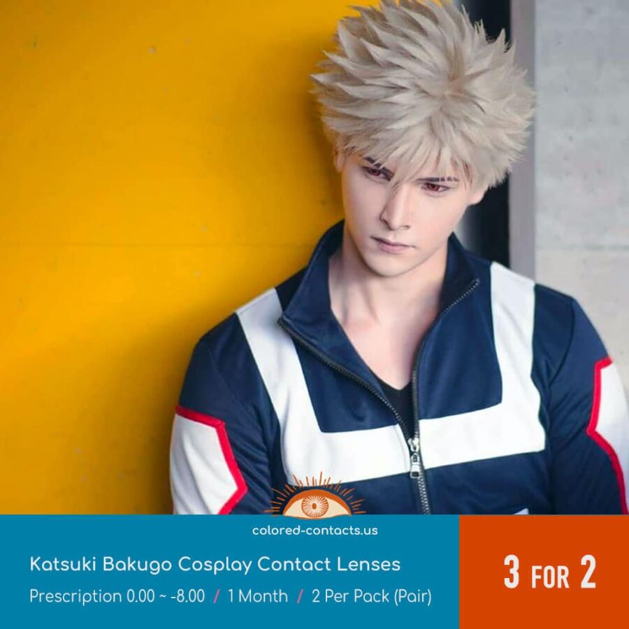 Katsuki Bakugo Cosplay Contact Lenses