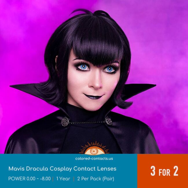 Mavis Dracula Cosplay Contact Lenses - Colored Contacts Mavis Dracula Cosplay Contact Lenses