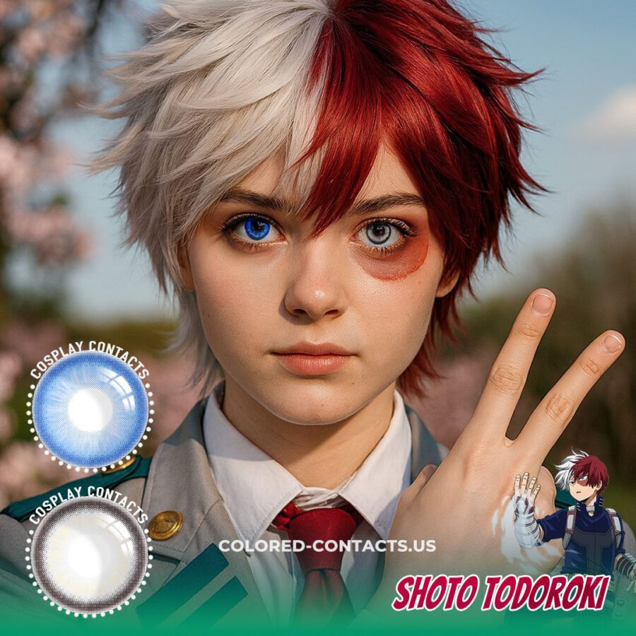 Shoto Todoroki Cosplay Contact Lenses
