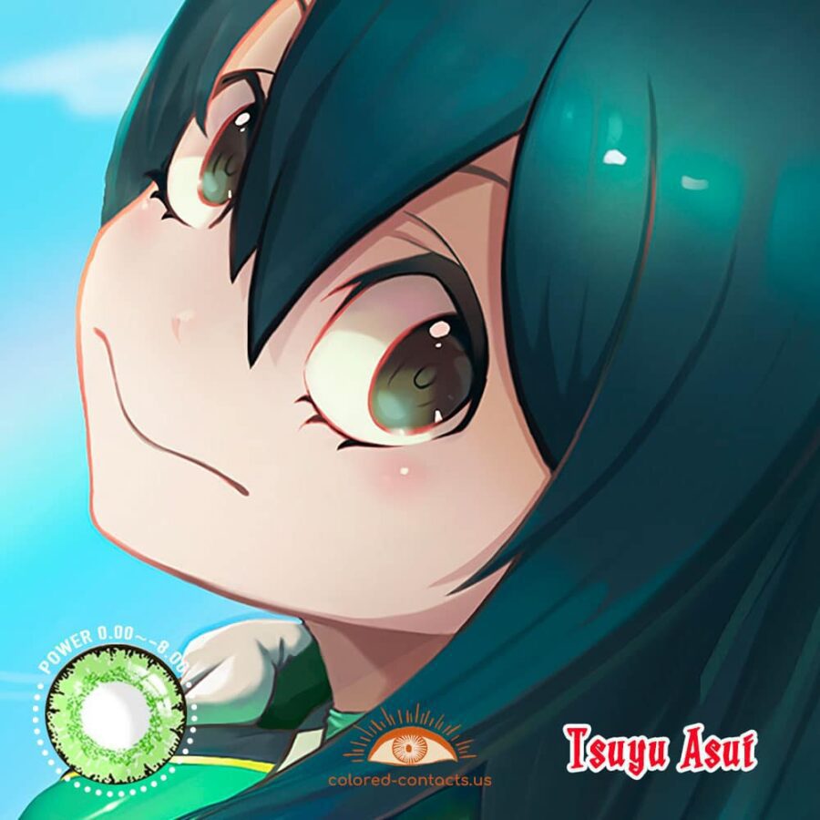 Tsuyu Asui Cosplay Contact Lenses