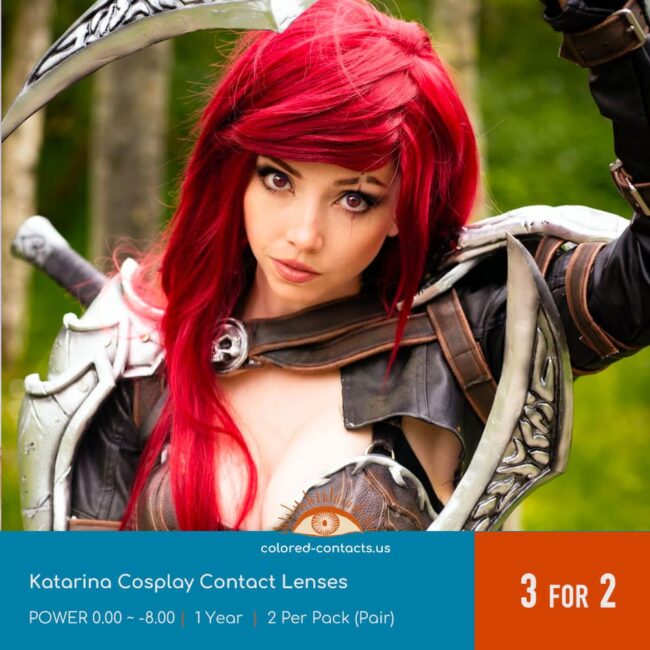 Katarina Cosplay Contact Lenses - Colored Contacts Katarina Cosplay Contact Lenses