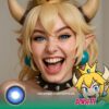 Bowsette Cosplay Contact Lenses - Colored Contacts Bowsette Cosplay Contact Lenses