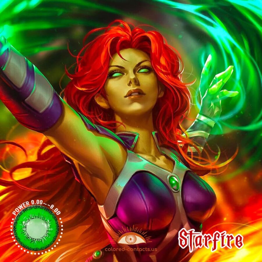 Dc Starfire Cosplay Contact Lenses