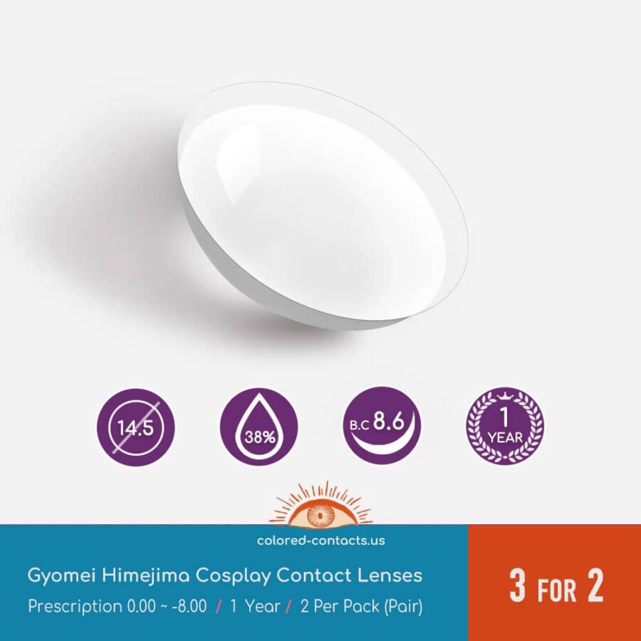 Demon Slayer Gyomei Himejima Cosplay Contact Lenses