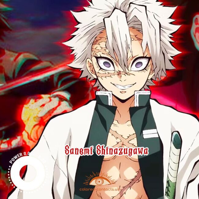 Demon Slayer Sanemi Shinazugawa Cosplay Contact Lenses