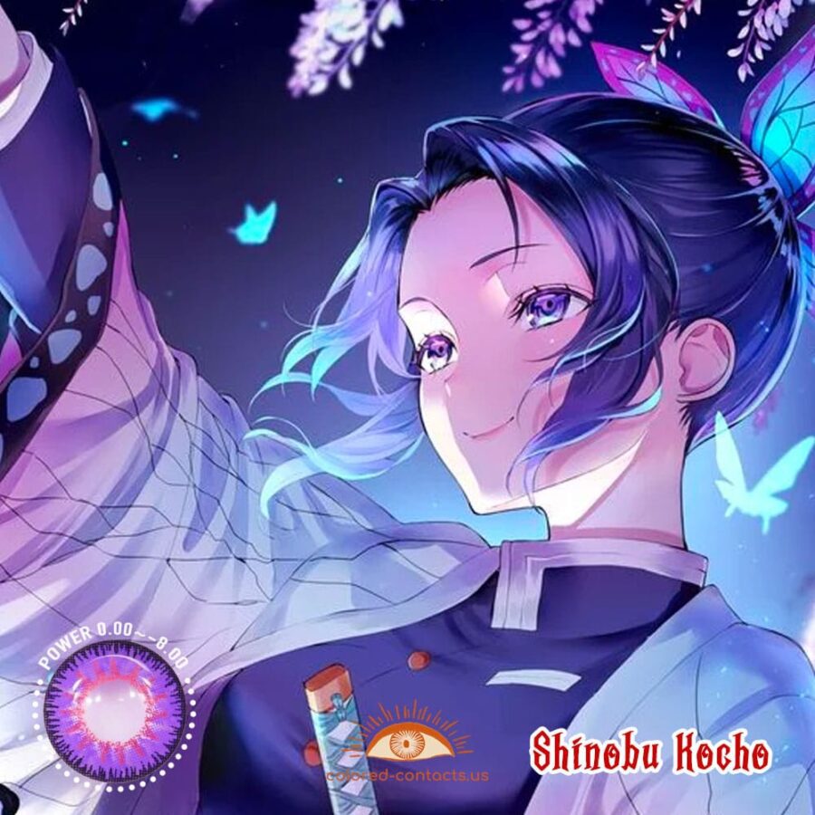 Demon Slayer Shinobu Kocho Cosplay Contact Lenses
