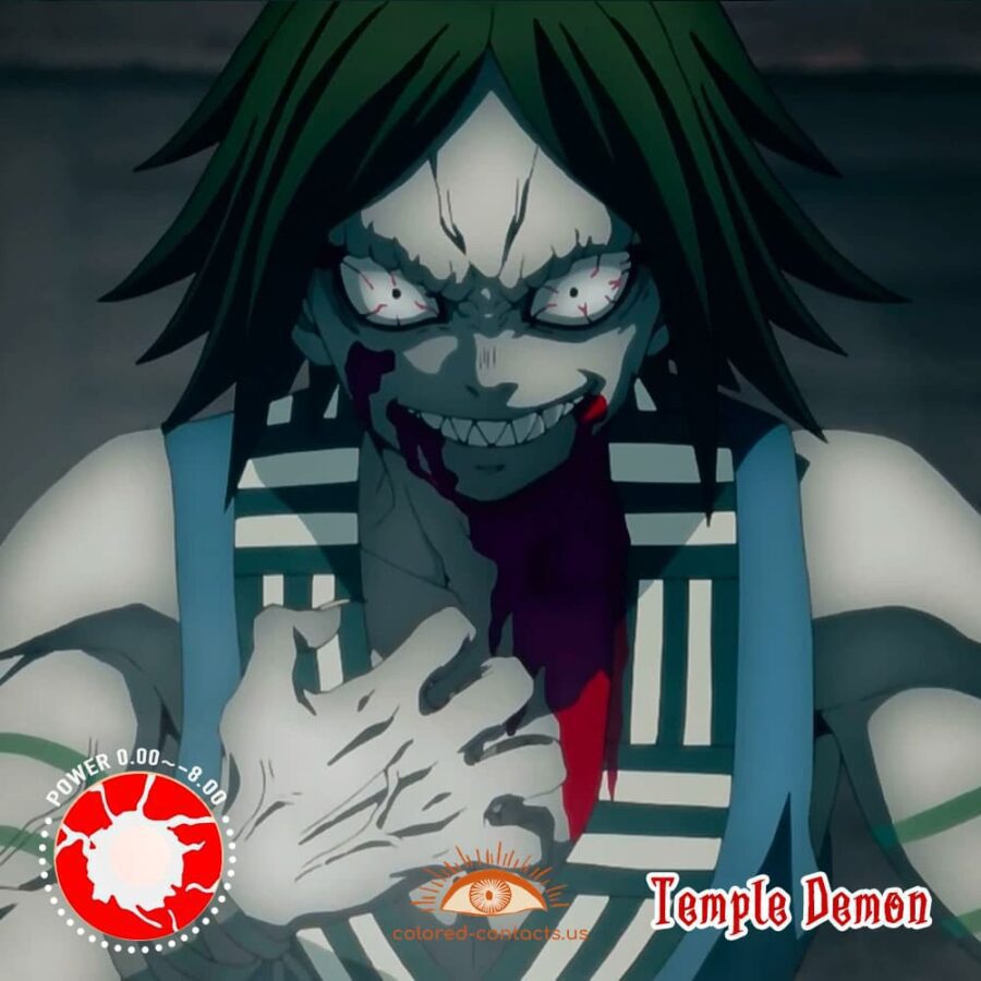 Demon Slayer Temple Demon Cosplay Contact Lenses