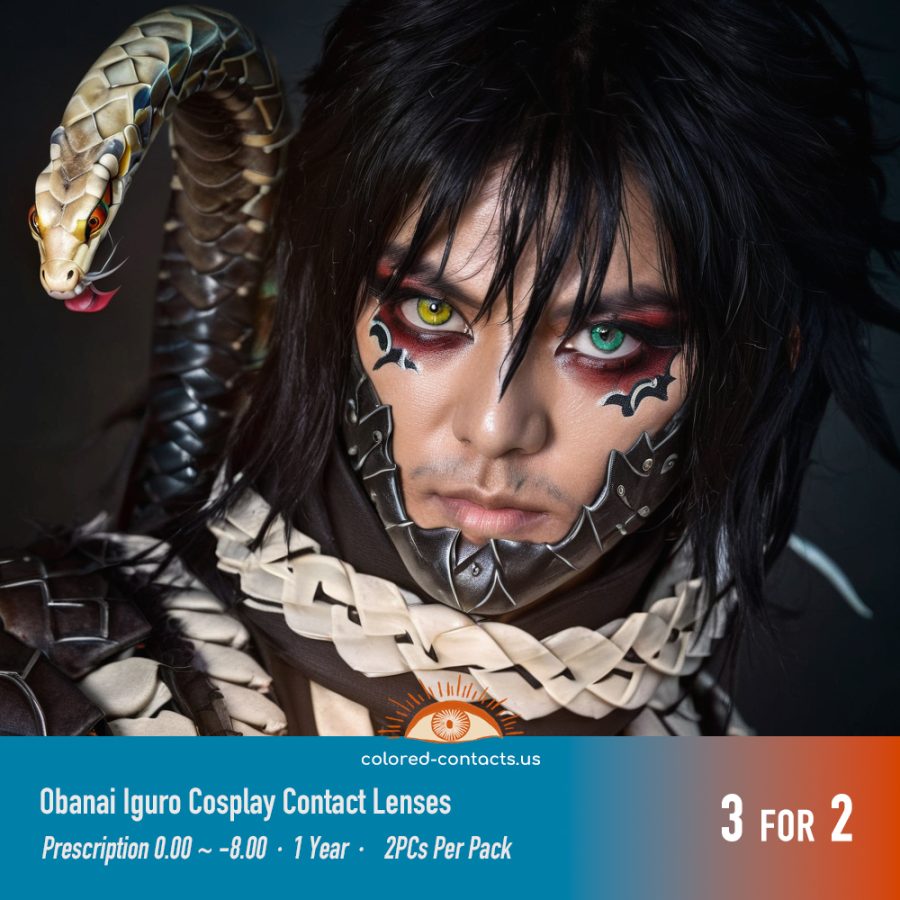 Demon Slayer Obanai Iguro Cosplay Contact Lenses - Image 5
