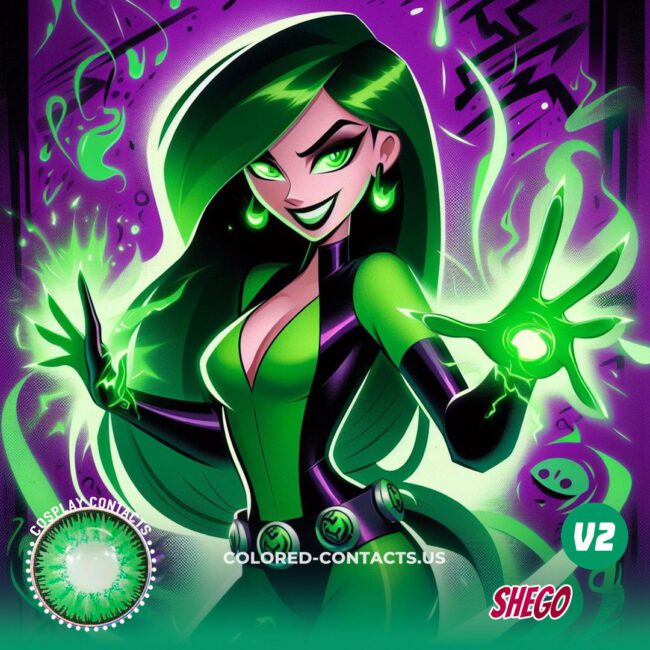 Shego Cosplay Contact Lenses - Colored Contacts Shego Cosplay Contact Lenses