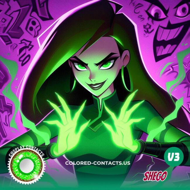 Shego Cosplay Contact Lenses - Colored Contacts Shego Cosplay Contact Lenses