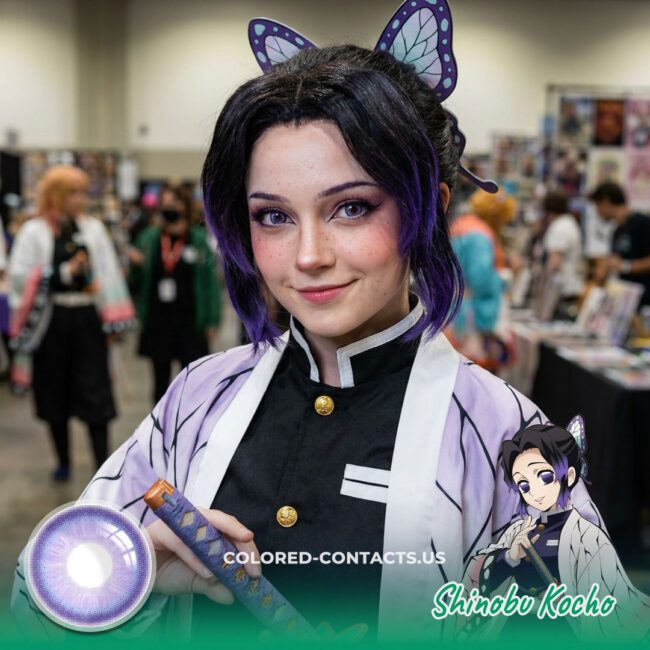 Shinobu Kocho Cosplay Contact Lenses
