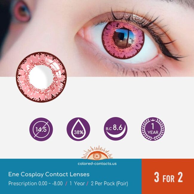 Tower Of Fantasy : Ene Cosplay Contact Lenses - Colored Contacts Tower Of Fantasy : Ene Cosplay Contact Lenses
