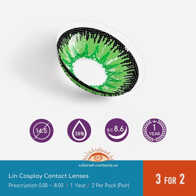 Tower Of Fantasy : Lin Cosplay Contact Lenses - Colored Contacts Tower Of Fantasy : Lin Cosplay Contact Lenses