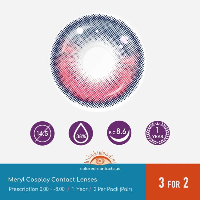 Tower Of Fantasy : Meryl Cosplay Contact Lenses - Colored Contacts Tower Of Fantasy : Meryl Cosplay Contact Lenses