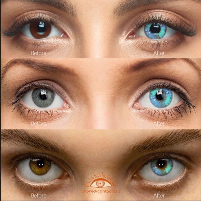 Gradient Star Blue Colored Contact Lenses - Colored Contacts Gradient Star Blue Colored Contact Lenses Premium Colored Contact Lenses