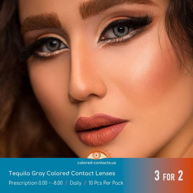 Tequila Gray Colored Contact Lenses - Colored Contacts Tequila Gray Colored Contact Lenses Premium Colored Contact Lenses