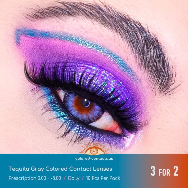 Tequila Gray Colored Contact Lenses - Colored Contacts Tequila Gray Colored Contact Lenses Premium Colored Contact Lenses