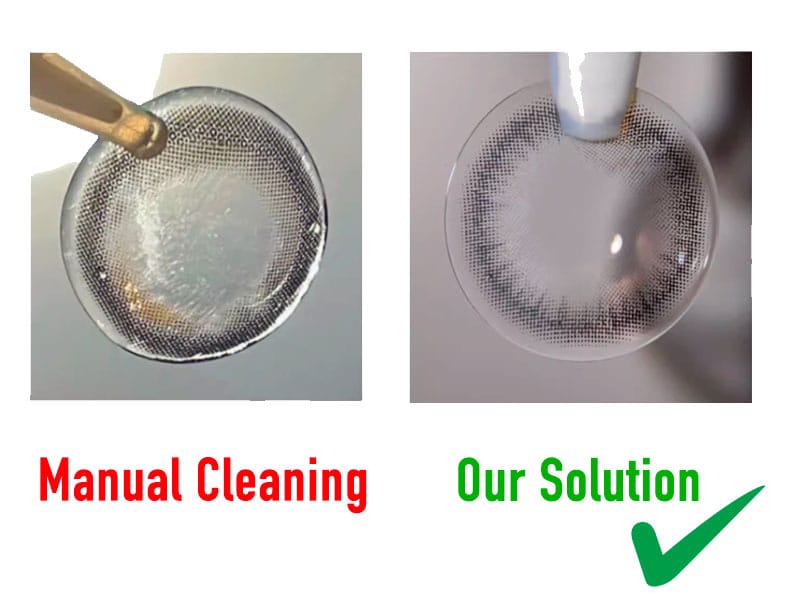 Lithium Battery Ultrasonic Colored Contacts Cleaner Premium Colored Contact Lenses