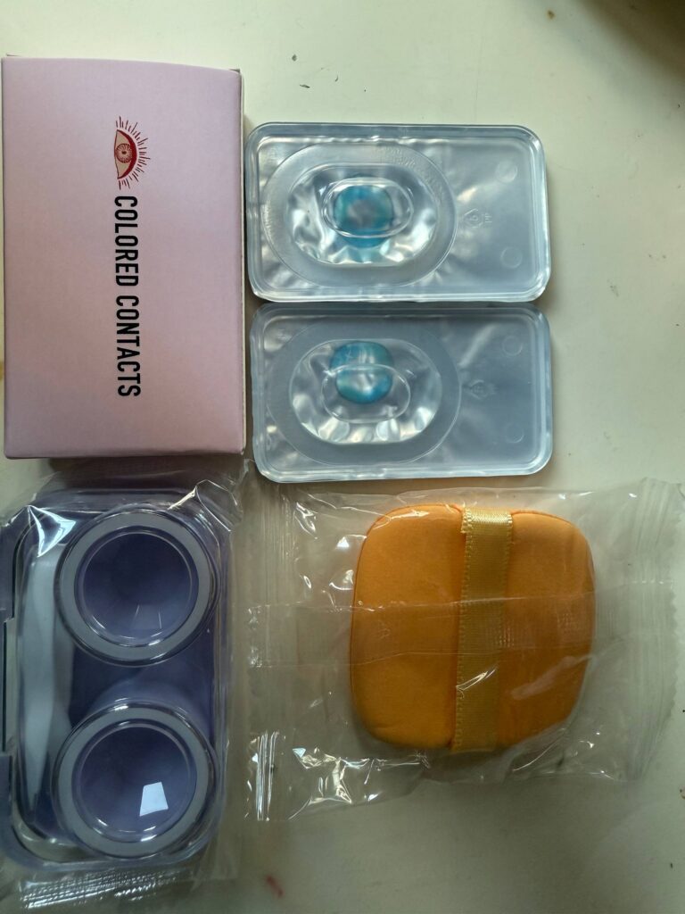 Gradient Star Blue Colored Contact Lenses photo review