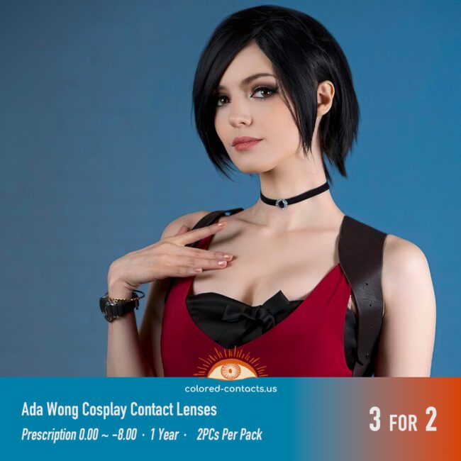 Ada Wong Cosplay Contact Lenses - Colored Contacts Ada Wong Cosplay Contact Lenses Premium Colored Contact Lenses