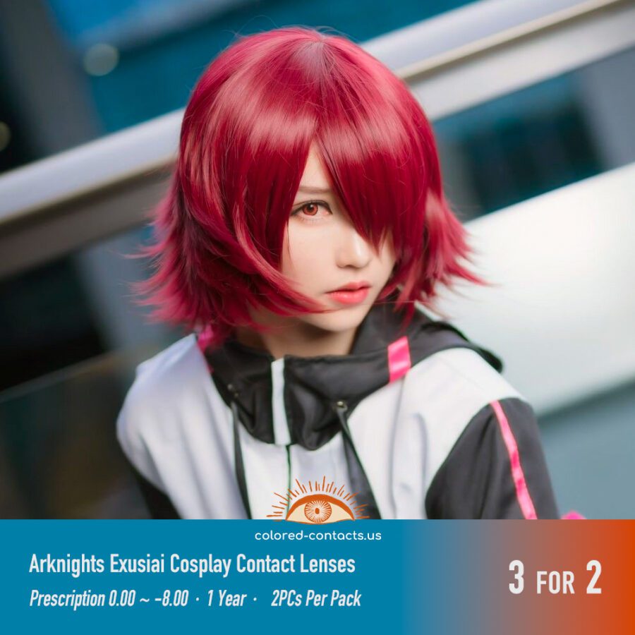 Arknights Exusiai Cosplay Contact Lenses - Image 3