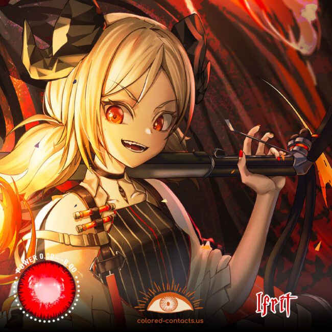 Arknights Ifrit Cosplay Contact Lenses