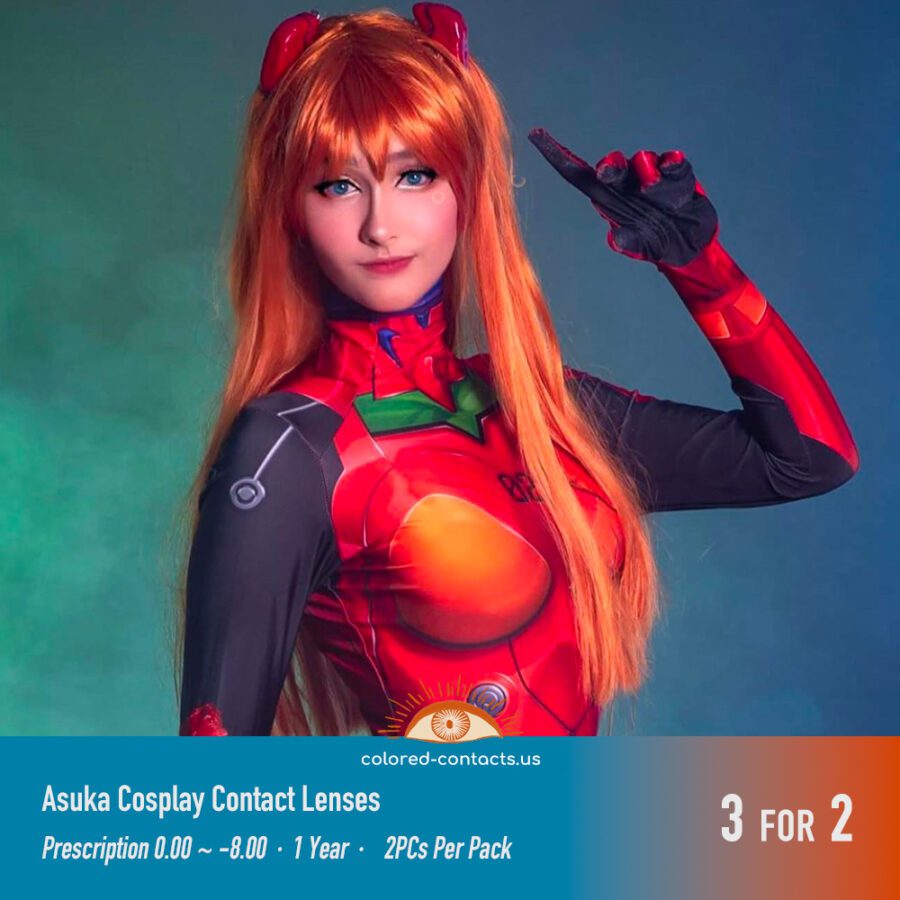 Asuka Cosplay Contact Lenses - Image 3