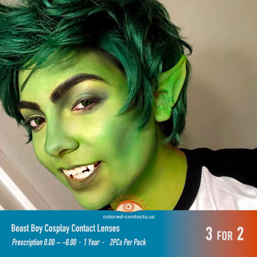 Beast Boy Cosplay Contact Lenses - Image 3