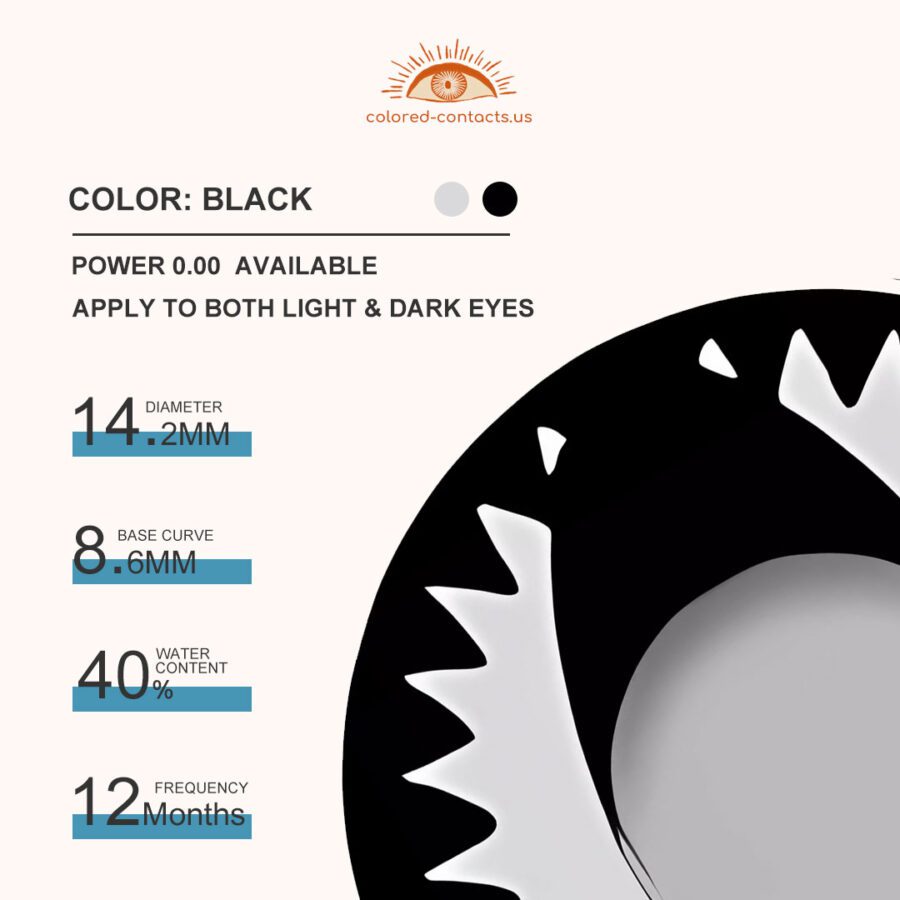 Black Cat Eye Contacts - Image 3