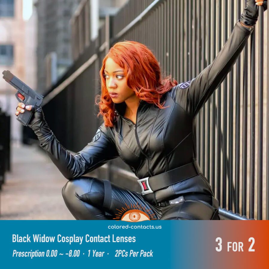 Black Widow Cosplay Contact Lenses V2 - Image 2