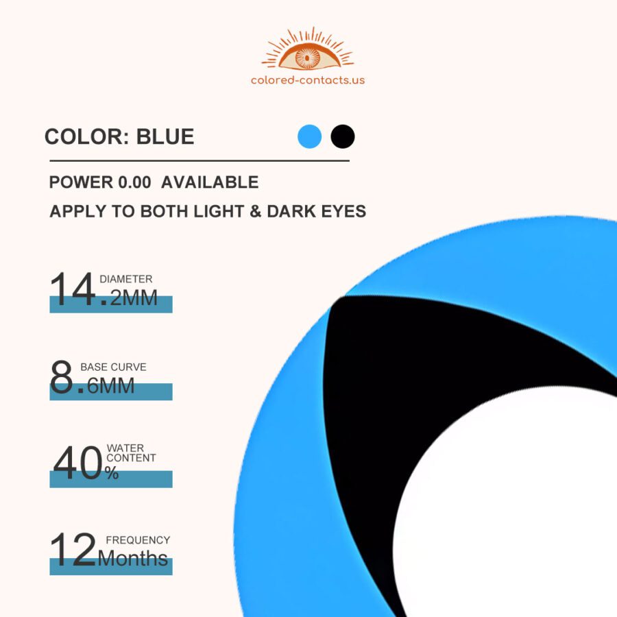 Blue Cat Eye Contacts - Image 3