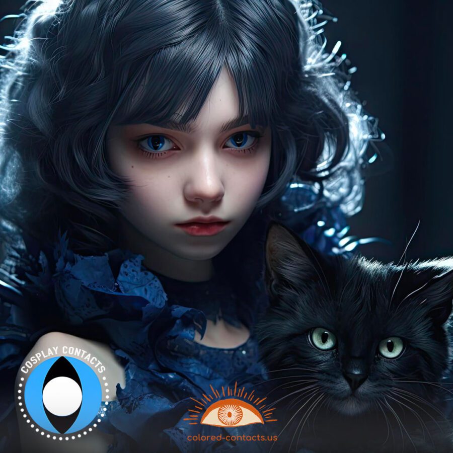 Blue Cat Eye Contacts