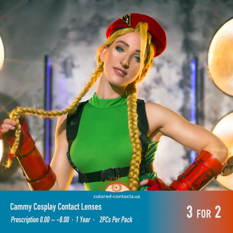 Cammy Cosplay Contact Lenses - Image 3