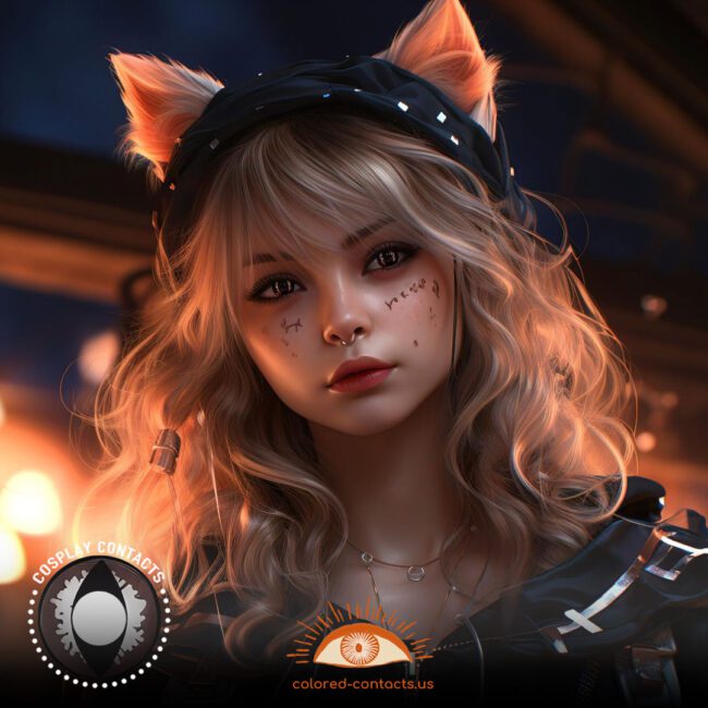 Chocolate Cat Eye Contacts