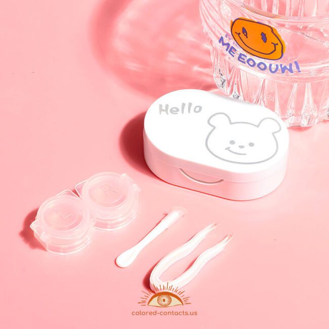 Cute Animals Contact Lens Case - Colored Contacts Cute Animals Contact Lens Case Premium Colored Contact Lenses