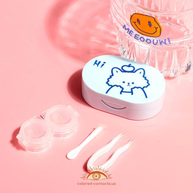 Cute Animals Contact Lens Case - Colored Contacts Cute Animals Contact Lens Case Premium Colored Contact Lenses