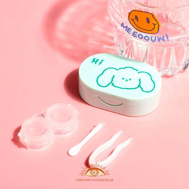 Cute Animals Contact Lens Case - Colored Contacts Cute Animals Contact Lens Case Premium Colored Contact Lenses