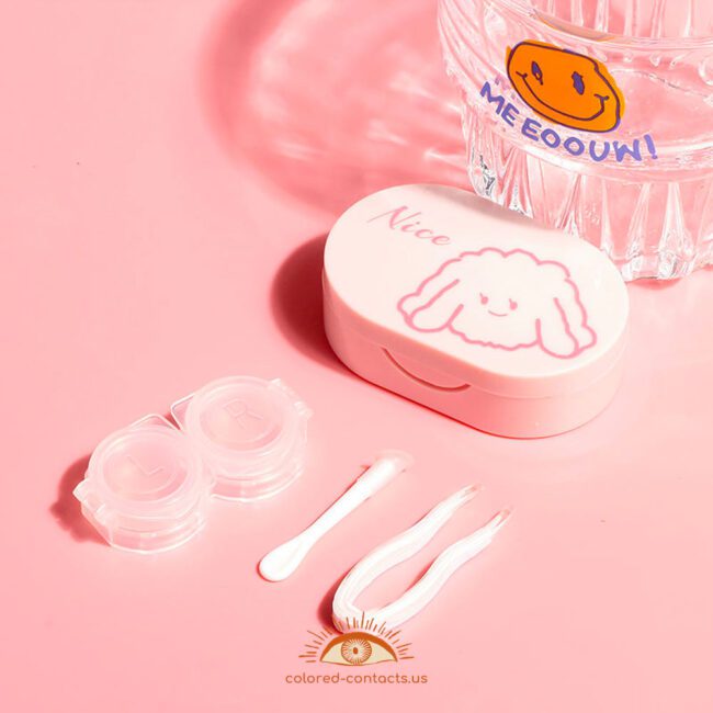 Cute Animals Contact Lens Case - Colored Contacts Cute Animals Contact Lens Case Premium Colored Contact Lenses