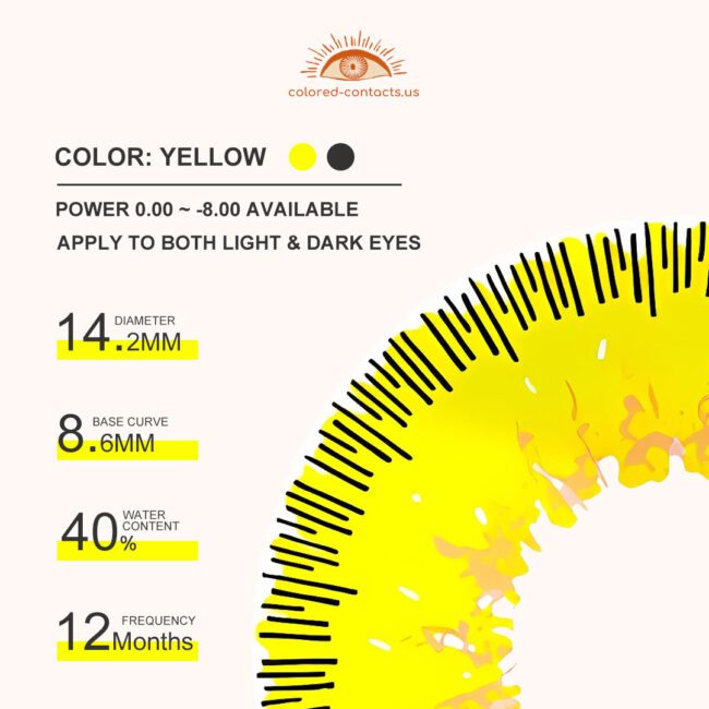 Edward Elric Cosplay Contact Lenses Premium Colored Contact Lenses