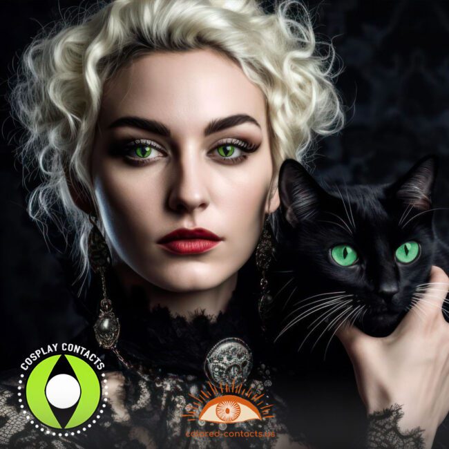 Green Cat Eye Contacts