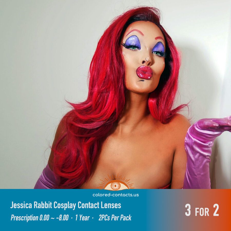 Jessica Rabbit Cosplay Contact Lenses - Image 3