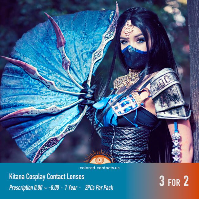 Kitana Cosplay Contact Lenses - Colored Contacts Kitana Cosplay Contact Lenses Premium Colored Contact Lenses