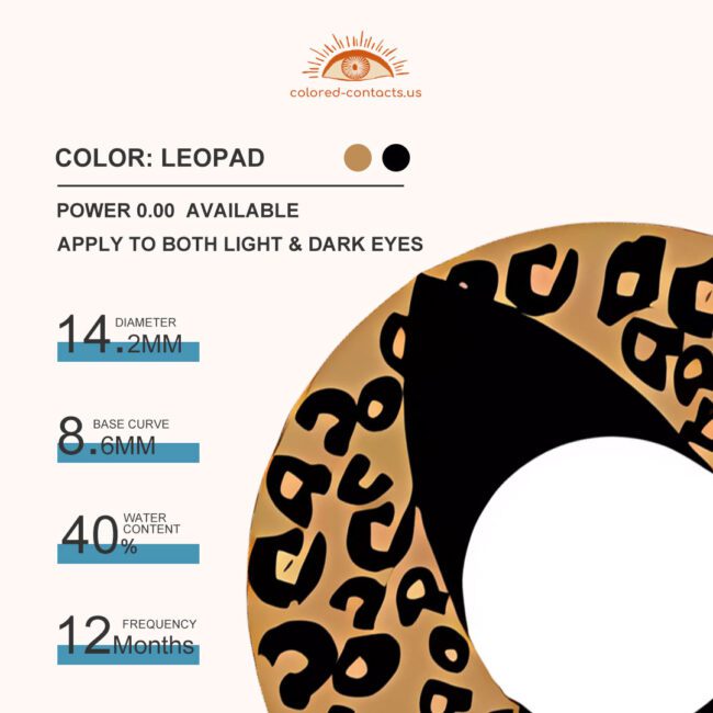 Leopad Cat Eye Contacts - Colored Contacts Leopad Cat Eye Contacts Premium Colored Contact Lenses